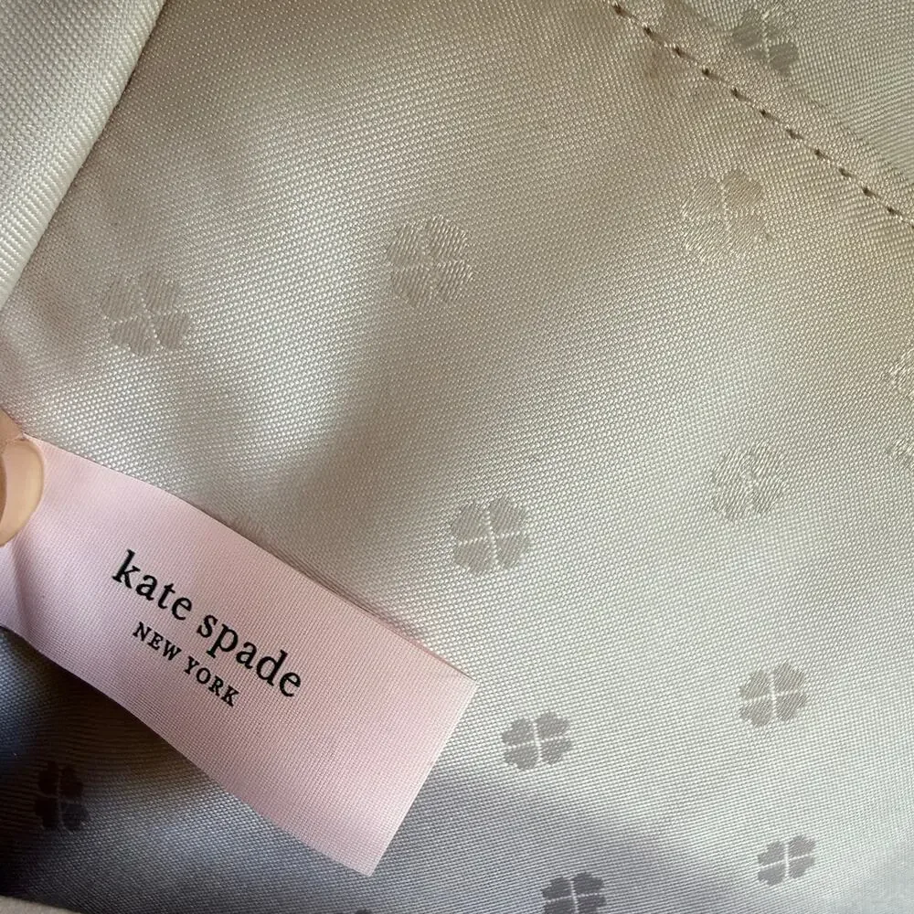 Kate Spade Sylvia Medium Backpack Blush Beige Leather Top Handle Bag